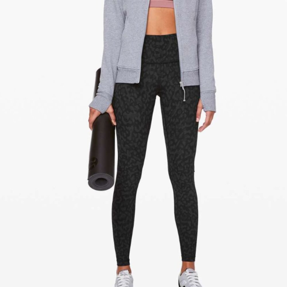 Lululemon Wunder Under High-Rise Tight 28" Formation Camo Deep Coal Multi Size 4